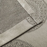 Cordon Jacquard Grommet Floral Medallion Curtain Panel Set - Semi Sheer Curtains by Superior Brand