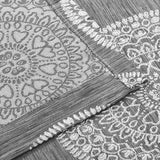 Cordon Jacquard Grommet Floral Medallion Curtain Panel Set - Semi Sheer Curtains by Superior Brand