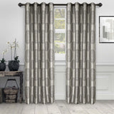 Cordon Jacquard Grommet Floral Medallion Curtain Panel Set - Semi Sheer Curtains by Superior Brand