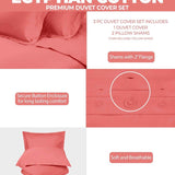 Egyptian Cotton 300 Thread Count Solid Luxury Duvet Cover Set - Egyptian Cotton Duvet Cover Set by Superior