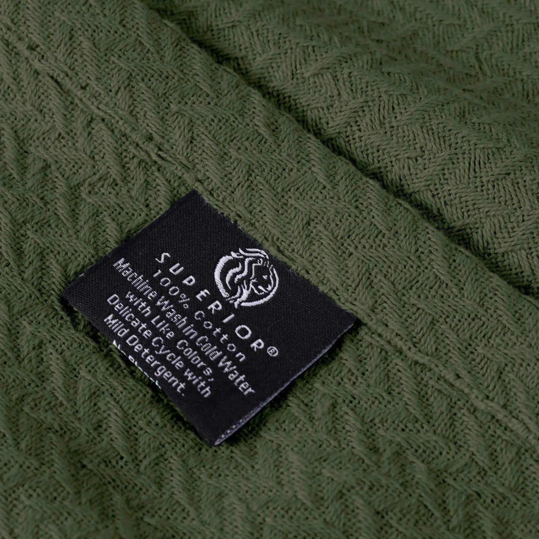 Nobel Cotton Textured Jacquard Chevron Lightweight Woven Blanket - Blanket by Superior