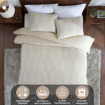 Manali Cotton All Season Bedding Diamond Lattice Woven Comforter Set - Comforter Set by Superior