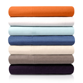 Superior Flannel Cotton Solid Modern Luxury Duvet Cover Set - White