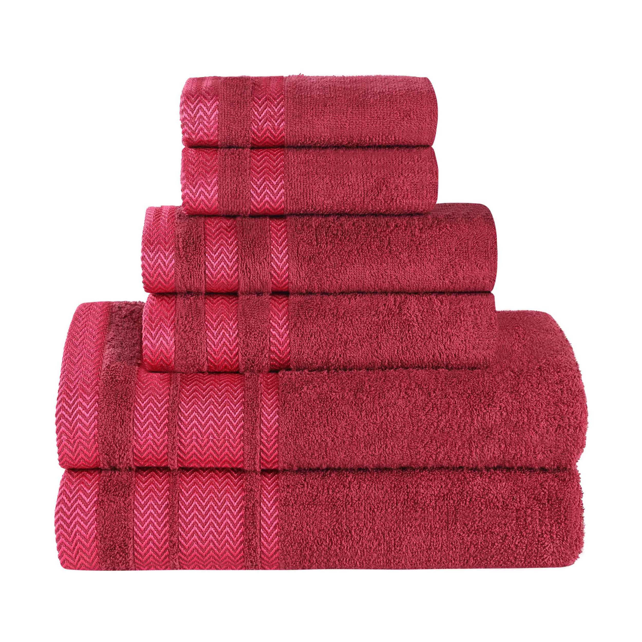 Hays Cotton Medium Weight 6 Piece Assorted Bathroom Towel Set - Towel Set by Superior Brand