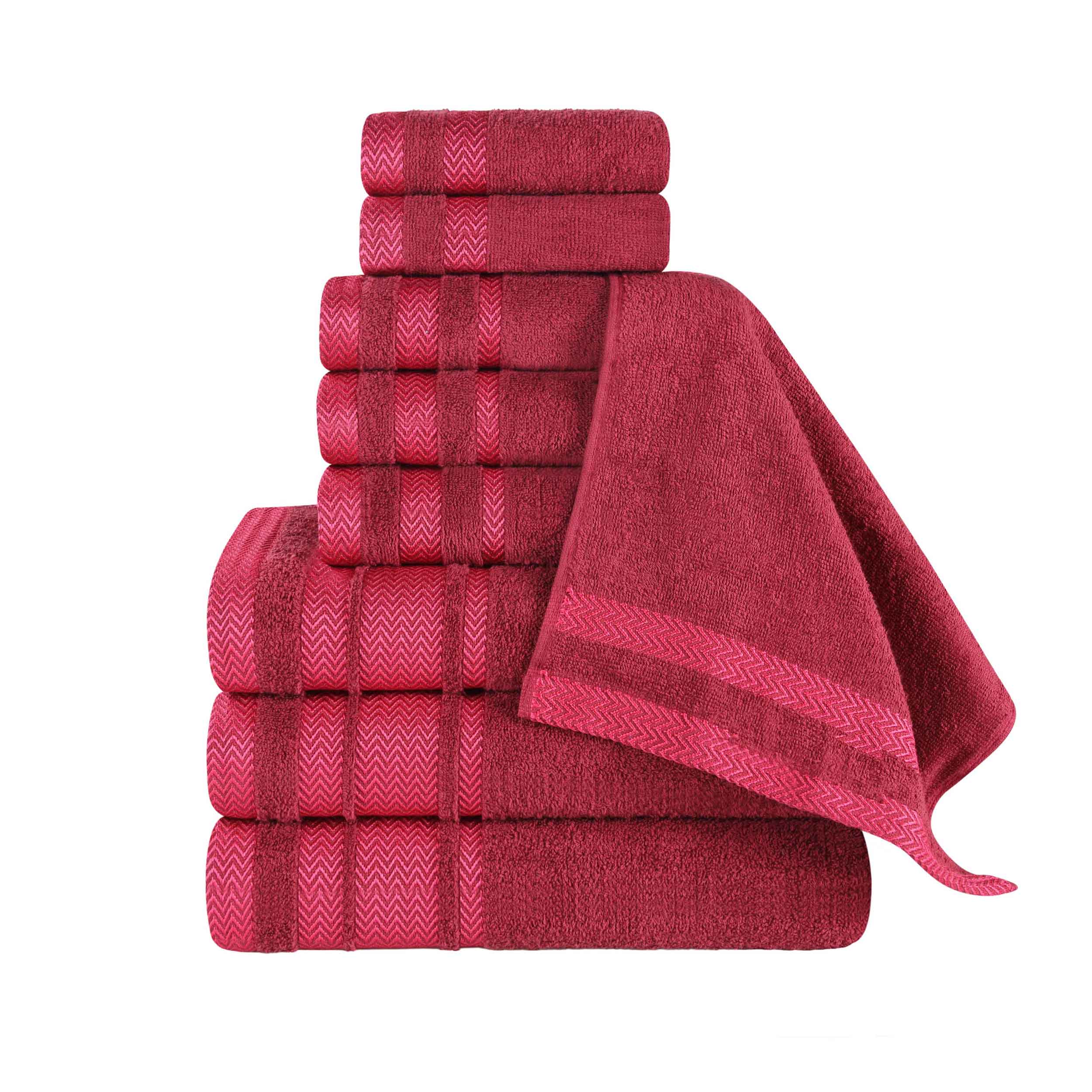 Hays Cotton Medium Weight 9 Piece Assorted Bathroom Towel Set - Towel Set by Superior Brand