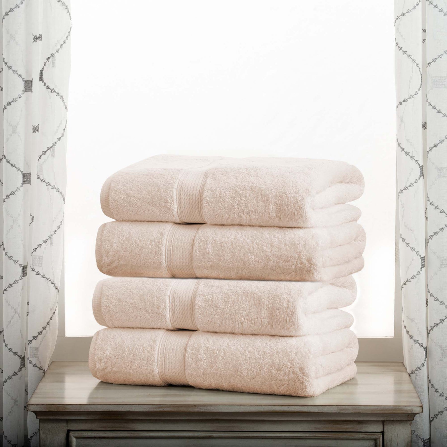 Madison Egyptian Cotton Pile Heavyweight 4 Piece Bath Towel Set SuperiorBrand