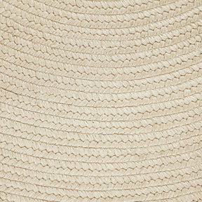 Classic Braided Weave Oval Area Rug Indoor Outdoor Rugs - Cream