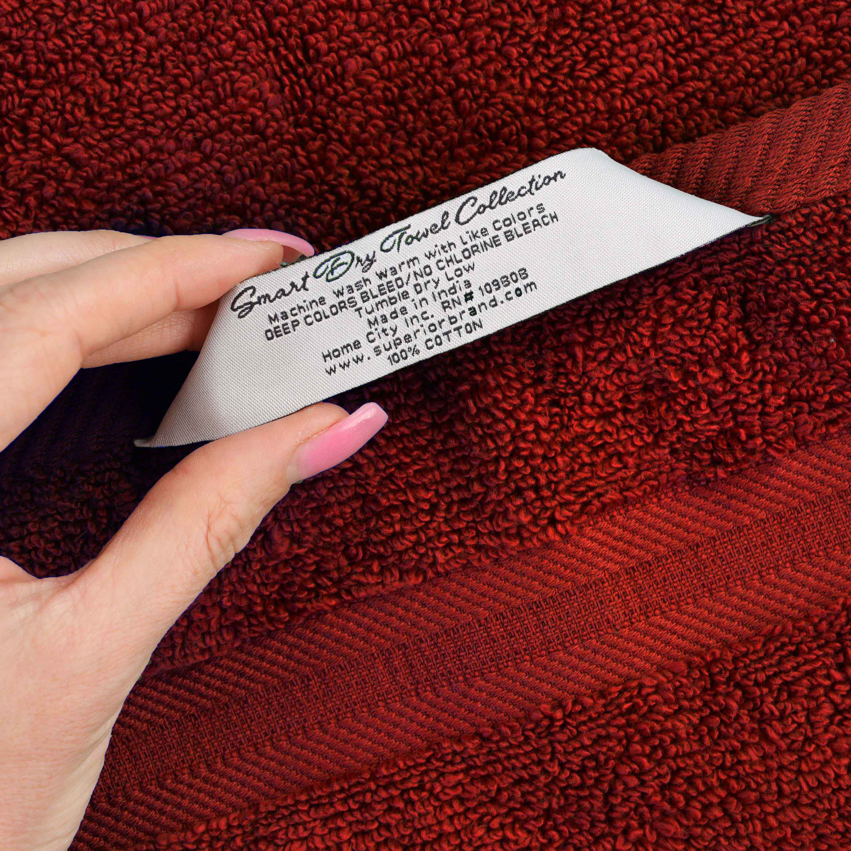 Smart Dry Zero Twist Cotton Medium Weight 3 Piece Assorted Towel Set - Towel Set by Superior Brand