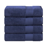 Aria Turkish Cotton Solid Heavyweight Plush Bath Towel Set of 4 - Bath Towel by Superior Brand