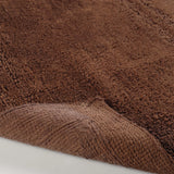 Solid Bordered Cotton Washable Non-Slip Bath Rugs or Runner