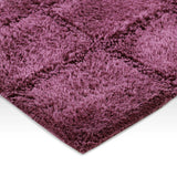 Checkered Cotton Washable Non-Slip Bath Rugs or Runner