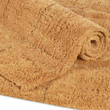 Checkered Cotton Washable Non-Slip Bath Rugs or Runner