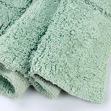 Checkered Cotton Washable Non-Slip Bath Rugs or Runner