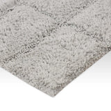Checkered Cotton Washable Non-Slip Bath Rugs or Runner