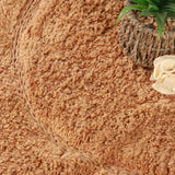 Oval Cotton Washable Non-Slip Bath Rugs or Runner