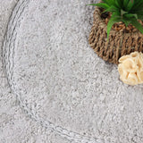 Oval Cotton Washable Non-Slip Bath Rugs or Runner