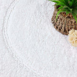 Oval Cotton Washable Non-Slip Bath Rugs or Runner
