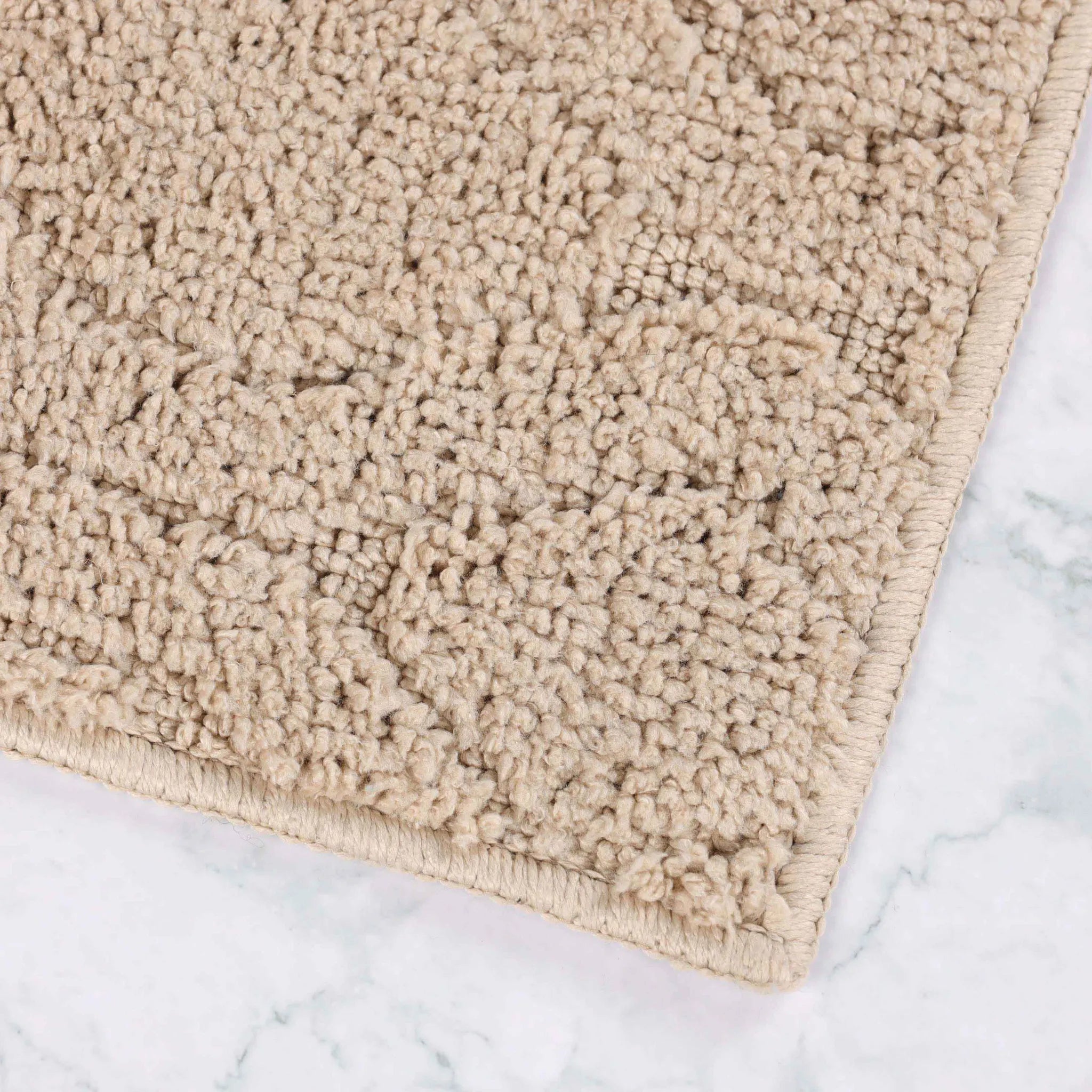 Brou Diamond Lattice Textured Machine Washable Bath Rugs, Set of 2 - Bath Rugs by Superior Brand
