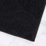 Brou Diamond Lattice Textured Machine Washable Bath Rugs, Set of 2 - Bath Rugs by Superior Brand