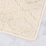 Brou Diamond Lattice Textured Machine Washable Bath Rugs, Set of 2