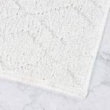 Brou Diamond Lattice Textured Machine Washable Bath Rugs, Set of 2
