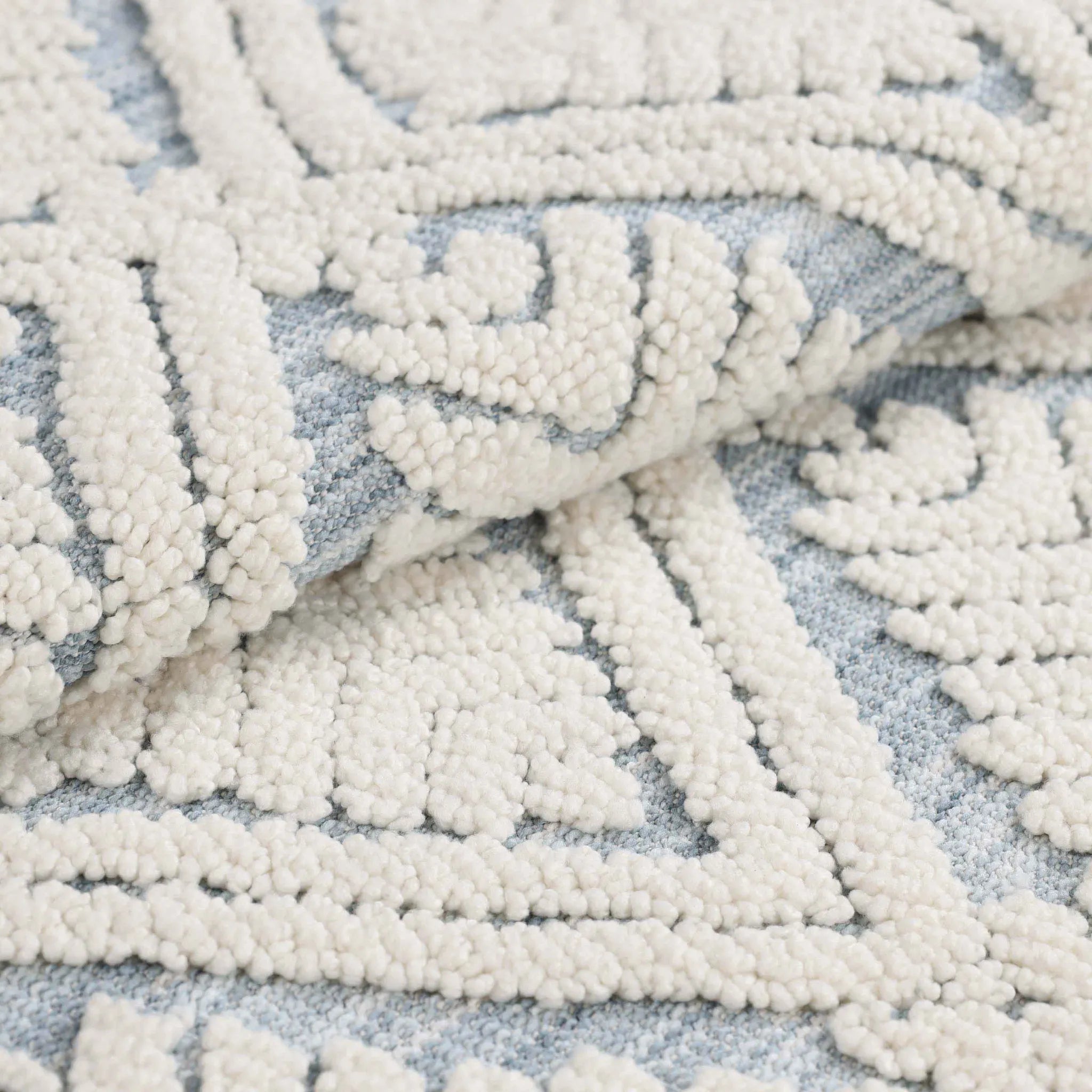 Ceton Diamond Trellis Textured Machine Washable Bath Rugs, Set of 2 - Bath Rugs by Superior Brand