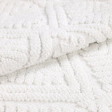 Ceton Diamond Trellis Textured Machine Washable Bath Rugs, Set of 2 - Bath Rugs by Superior Brand