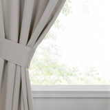 Classic Modern Solid Room Darkening Blackout Curtain Panels, Set of 2