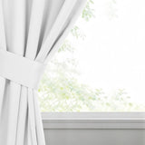 Classic Modern Solid Room Darkening Blackout Curtain Panels, Set of 2