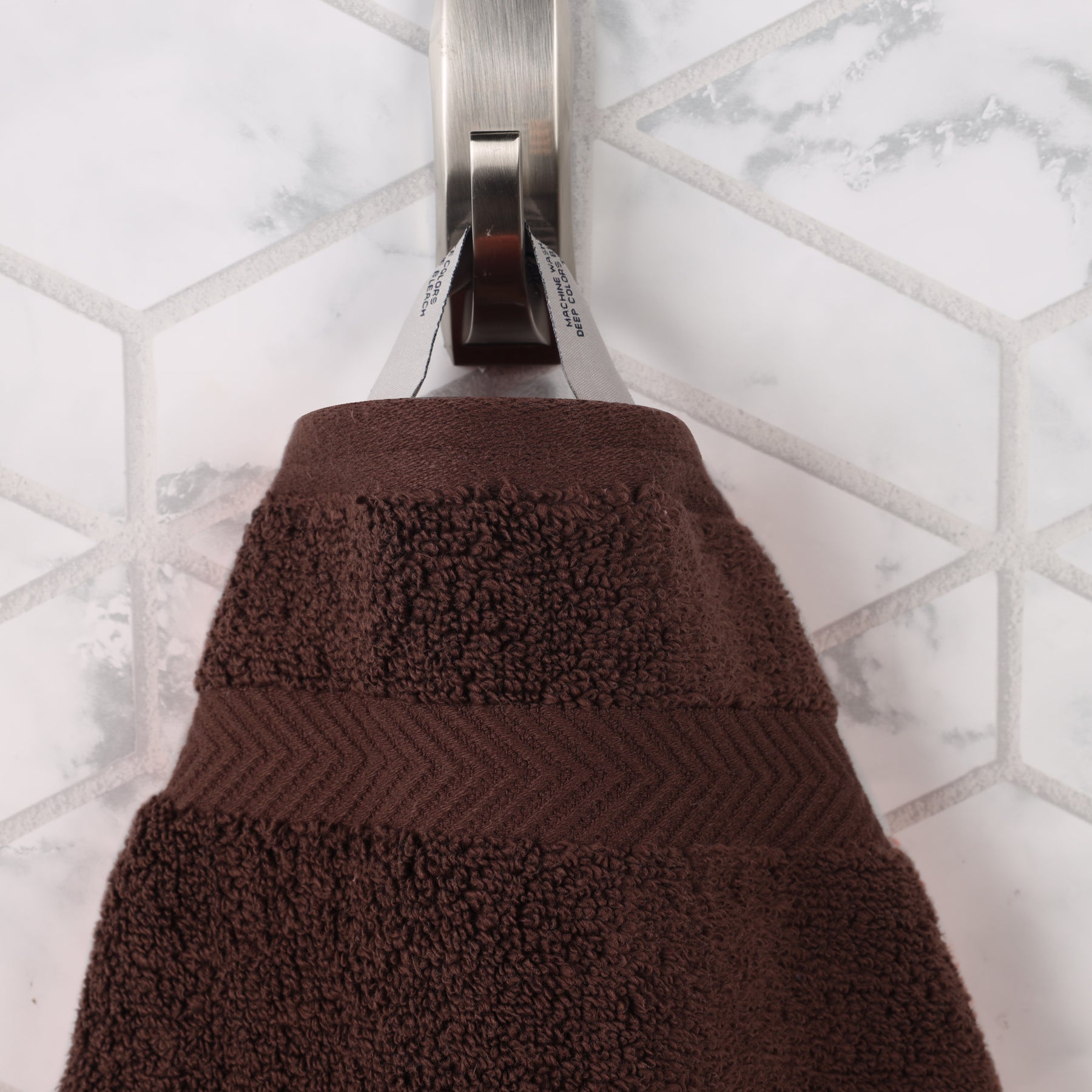 Zero Twist Cotton Solid Ultra-Soft Absorbent Hand Towel - Espresso