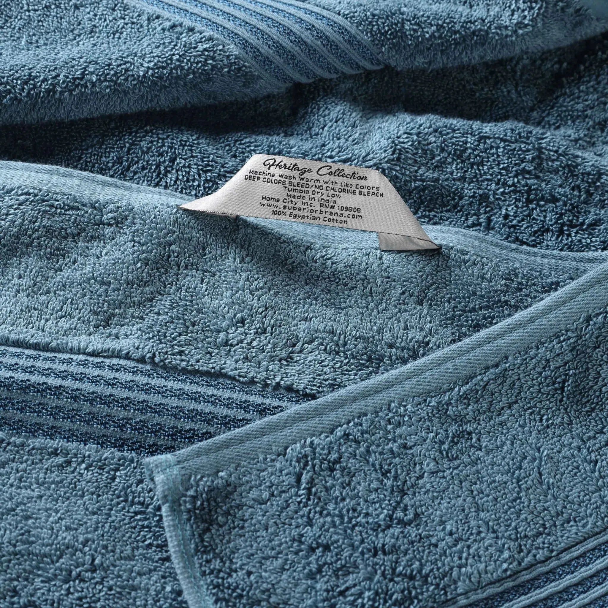 Heritage Egyptian Cotton Plush Thick Absorbent Bath Sheet Set of 2 - Egyptian Cotton Bath Sheet by Superior Brand