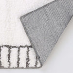 Inaya Modern Striped Tufted Shag Machine Washable Bath Rugs, Set of 2 - Bath Rugs by Superior Brand