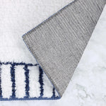 Inaya Modern Striped Tufted Shag Machine Washable Bath Rugs, Set of 2 - Bath Rugs by Superior Brand