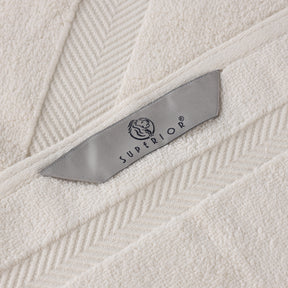 Zero Twist Cotton Solid Ultra-Soft Absorbent Hand Towel - Ivory