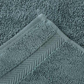 Zero Twist Cotton Ultra-Soft Absorbent Face Towel Washcloth - Jade Green