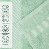 Egyptian Cotton Dobby Border Medium Weight 2 Piece Bath Sheet Set