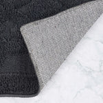 Myra Medallion Textured Jacquard Machine Washable Bath Rugs, Set of 2 - Bath Rugs by Superior Brand