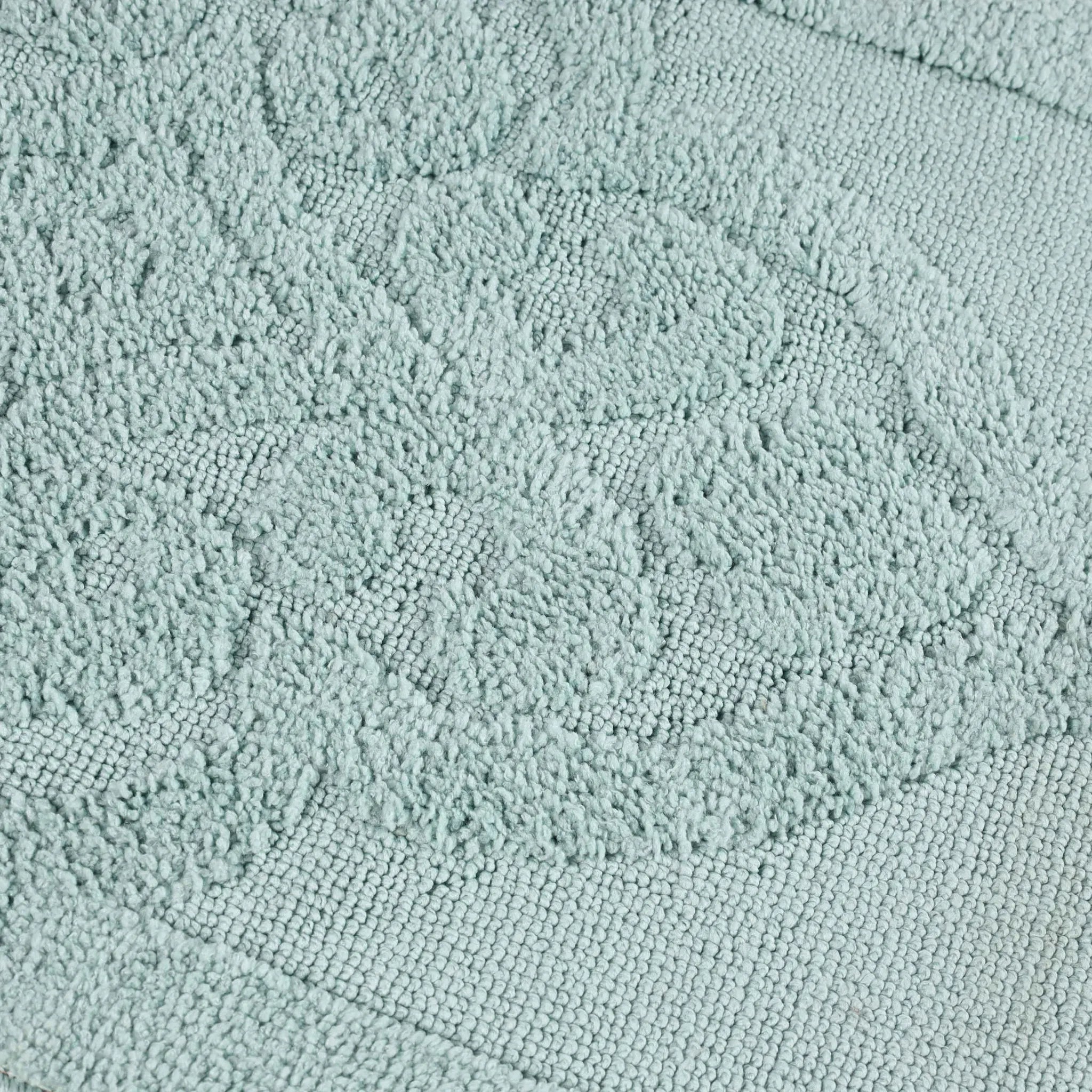 Myra Medallion Textured Jacquard Machine Washable Bath Rugs, Set of 2 - Bath Rugs by Superior Brand