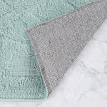 Myra Medallion Textured Jacquard Machine Washable Bath Rugs, Set of 2 - Bath Rugs by Superior Brand