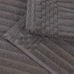 Soho Ribbed Cotton Absorbent Bath Towel Set of 4 - Bath Towel by Superior Brand