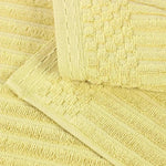 Soho Ribbed Cotton Absorbent Bath Towel Set of 4 - Bath Towel by Superior Brand