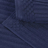 Soho Ribbed Cotton Absorbent 3 Piece Assorted Towel Set - Towel Set by Superior Brand
