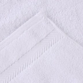 Zero Twist Cotton Solid Ultra-Soft Absorbent Hand Towel - White