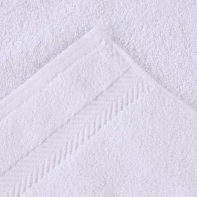 Zero Twist Cotton Ultra-Soft Absorbent Face Towel Washcloth - White