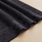 Wisteria Floral Jacquard 6-Piece Cotton Towel Set – Medium Weight Bathroom Towels