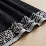 Wisteria Floral Jacquard 6-Piece Cotton Towel Set – Medium Weight Bathroom Towels
