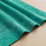 Wisteria Floral Jacquard 6-Piece Cotton Towel Set – Medium Weight Bathroom Towels