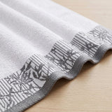 Wisteria Floral Jacquard 6-Piece Cotton Towel Set – Medium Weight Bathroom Towels