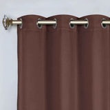 Classic Modern Solid Room Darkening Blackout Curtain Panels, Set of 2