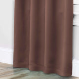 Solid Room Darkening Rod Pocket Blackout Curtain Panels, Set of 2